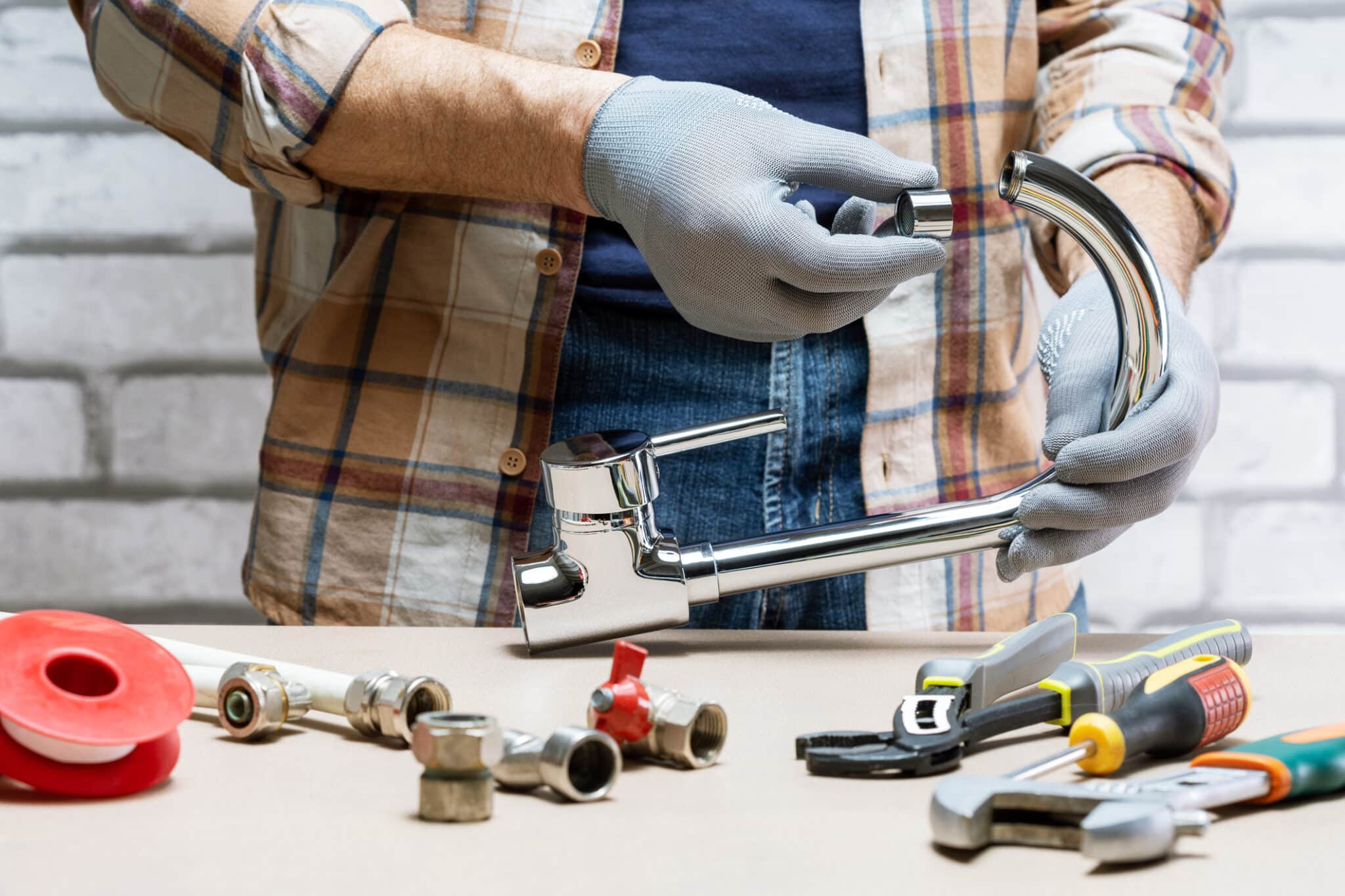 Professional faucet installation service comes equipped with the right tools.
