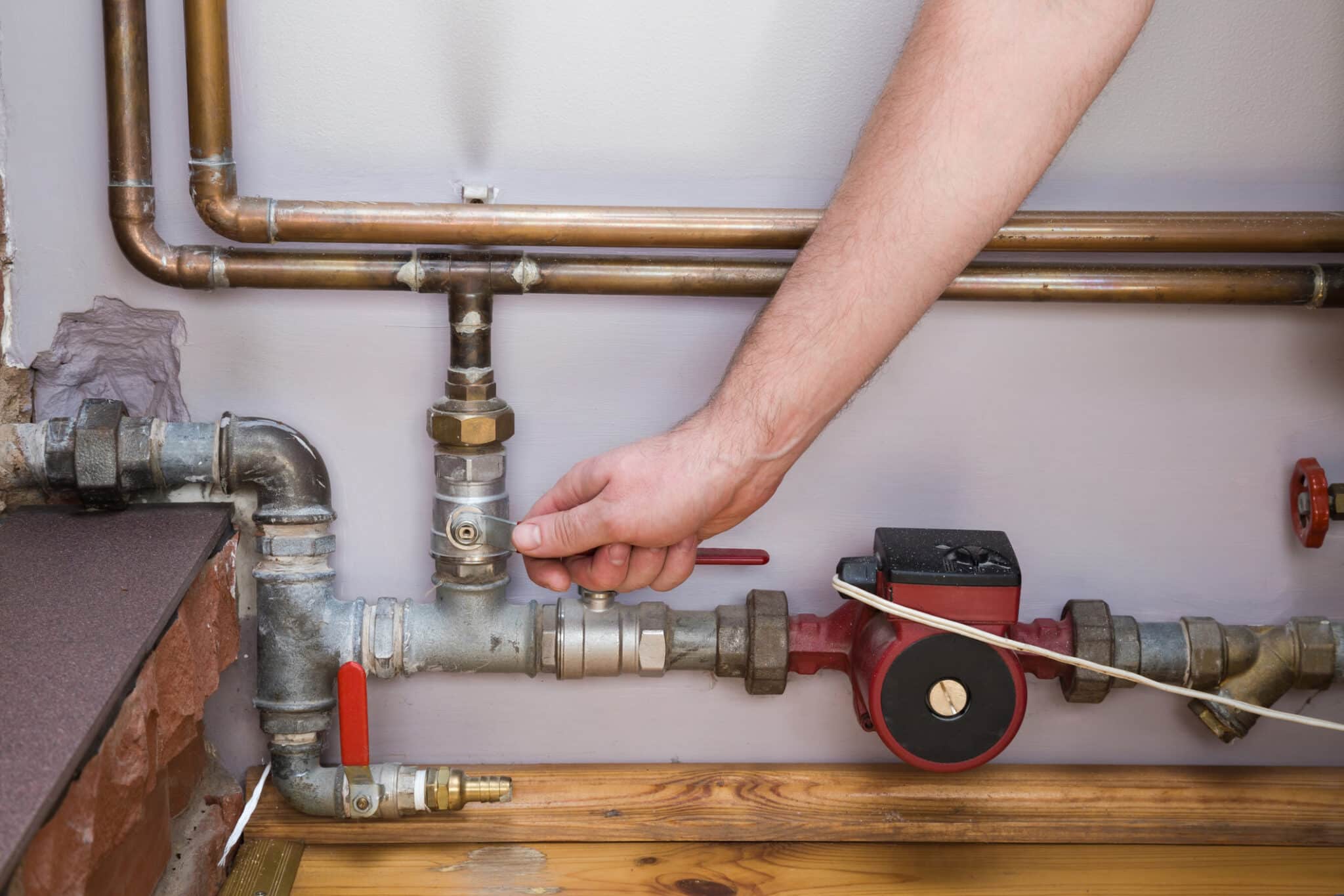 Turning off water supply, Water Softener Installation.