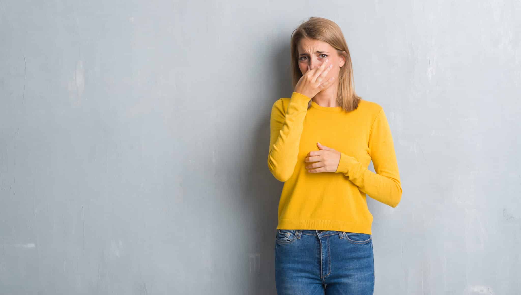 Odor sewer line, bad smells concept, Sewer Line Replacement.