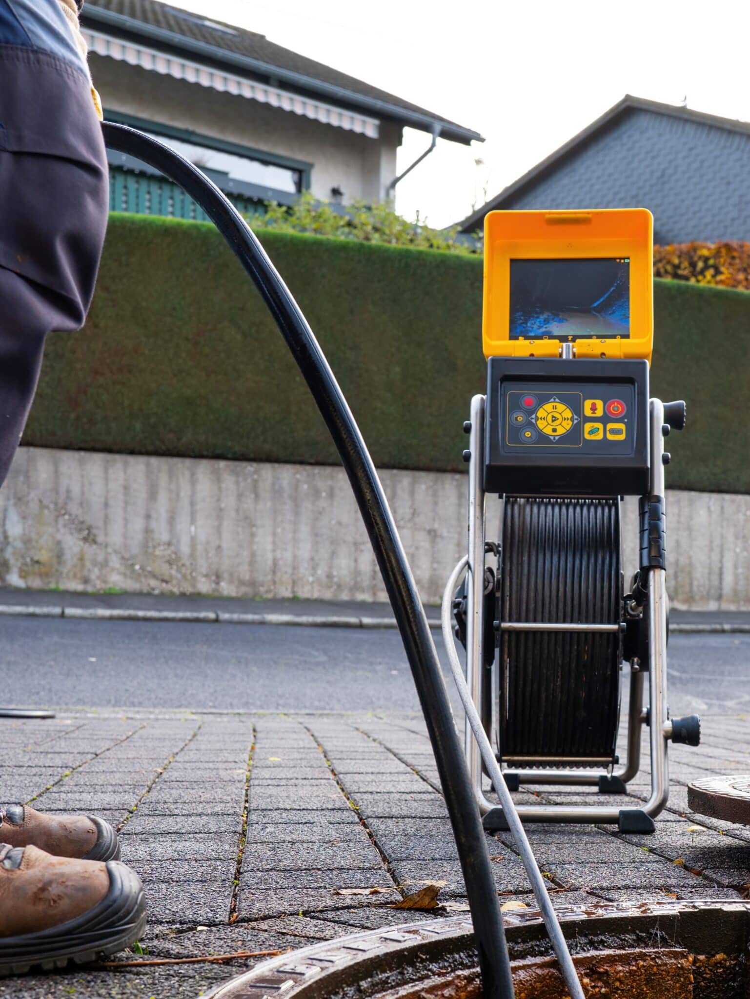 Professional camera inspection, Water line renewal.