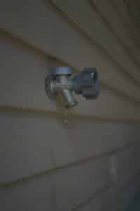 Outdoor spigot repair to stop costly leaks.