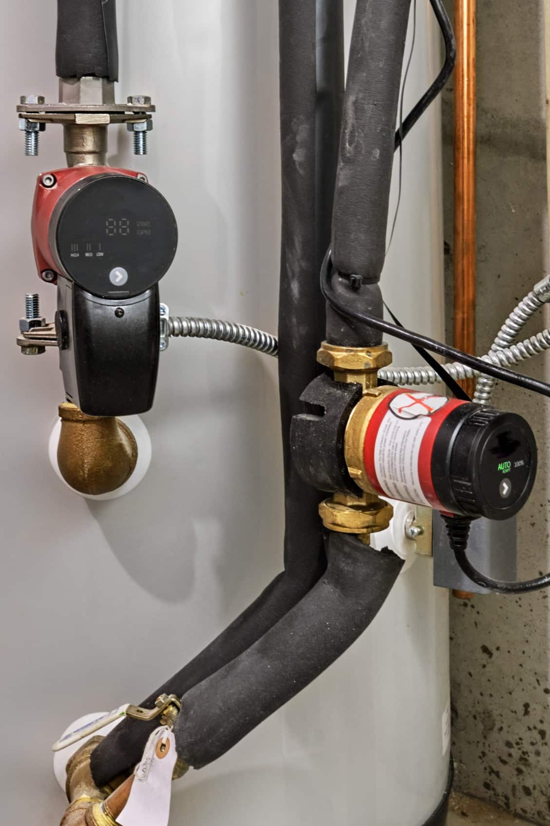 Water Recirculation Pump Benefits for Faster Hot Water 1 Recirculation system on a home's hot water pipes, Water Recirculation Pump.