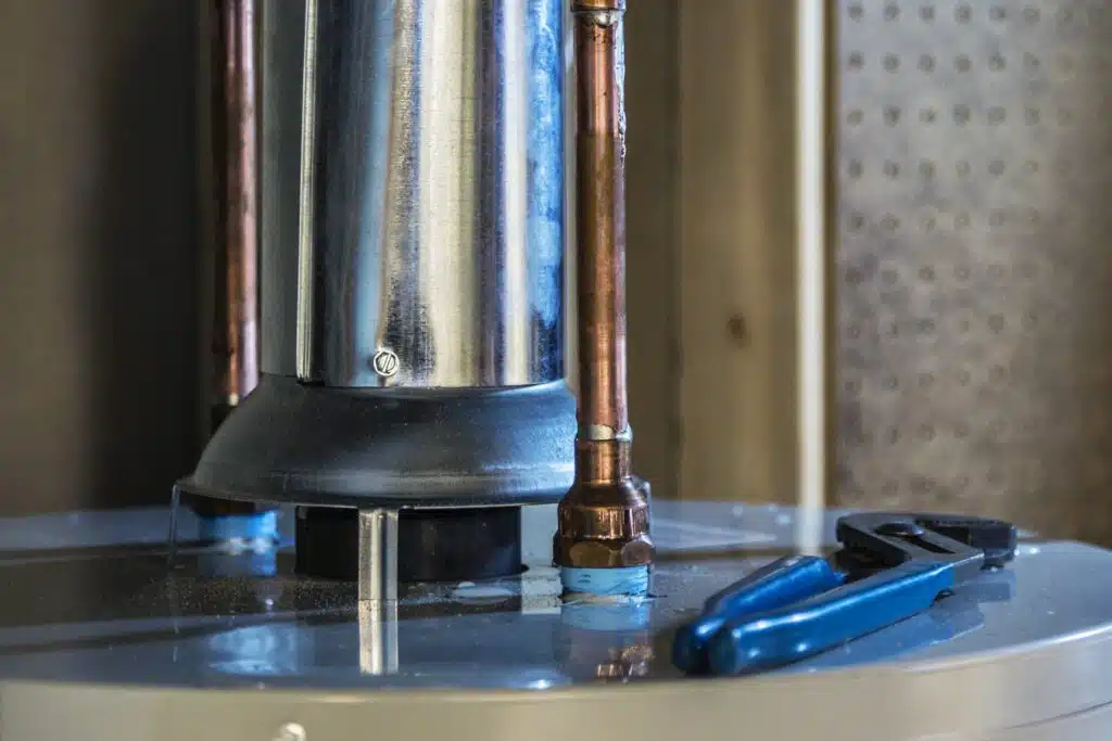 Anode rod replacement extends water heater life.