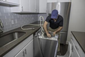 Dishwasher hookup done right in Knoxville.