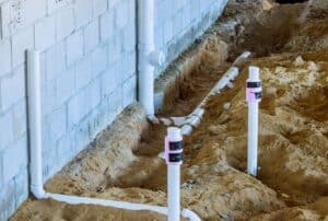 Sewer cleanout install for Knoxville homes.