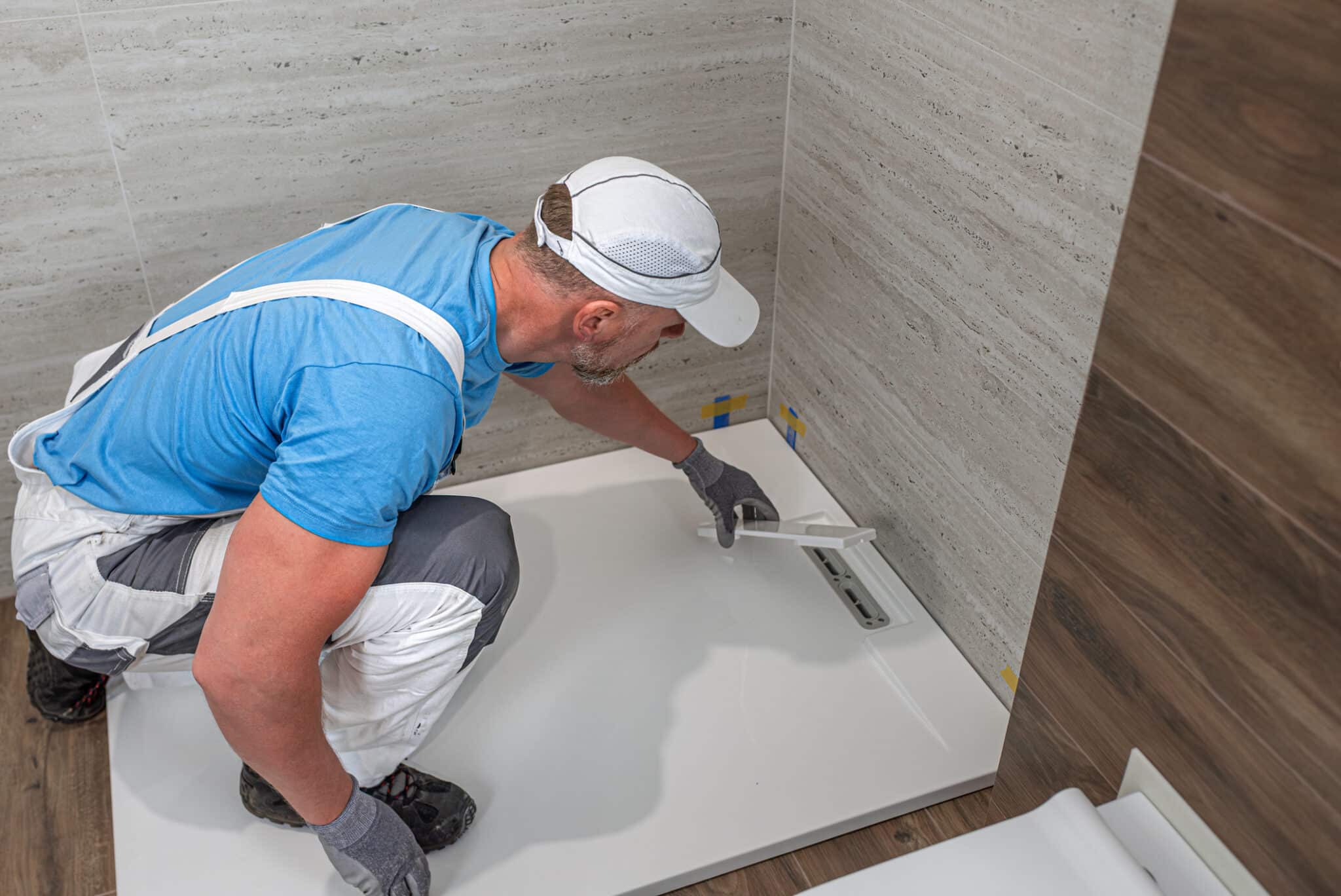 Shower Pan Leak Signs and Fix Options 2 Professional installation, Shower pan leak.