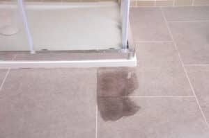 Shower pan leak signs and fix options.