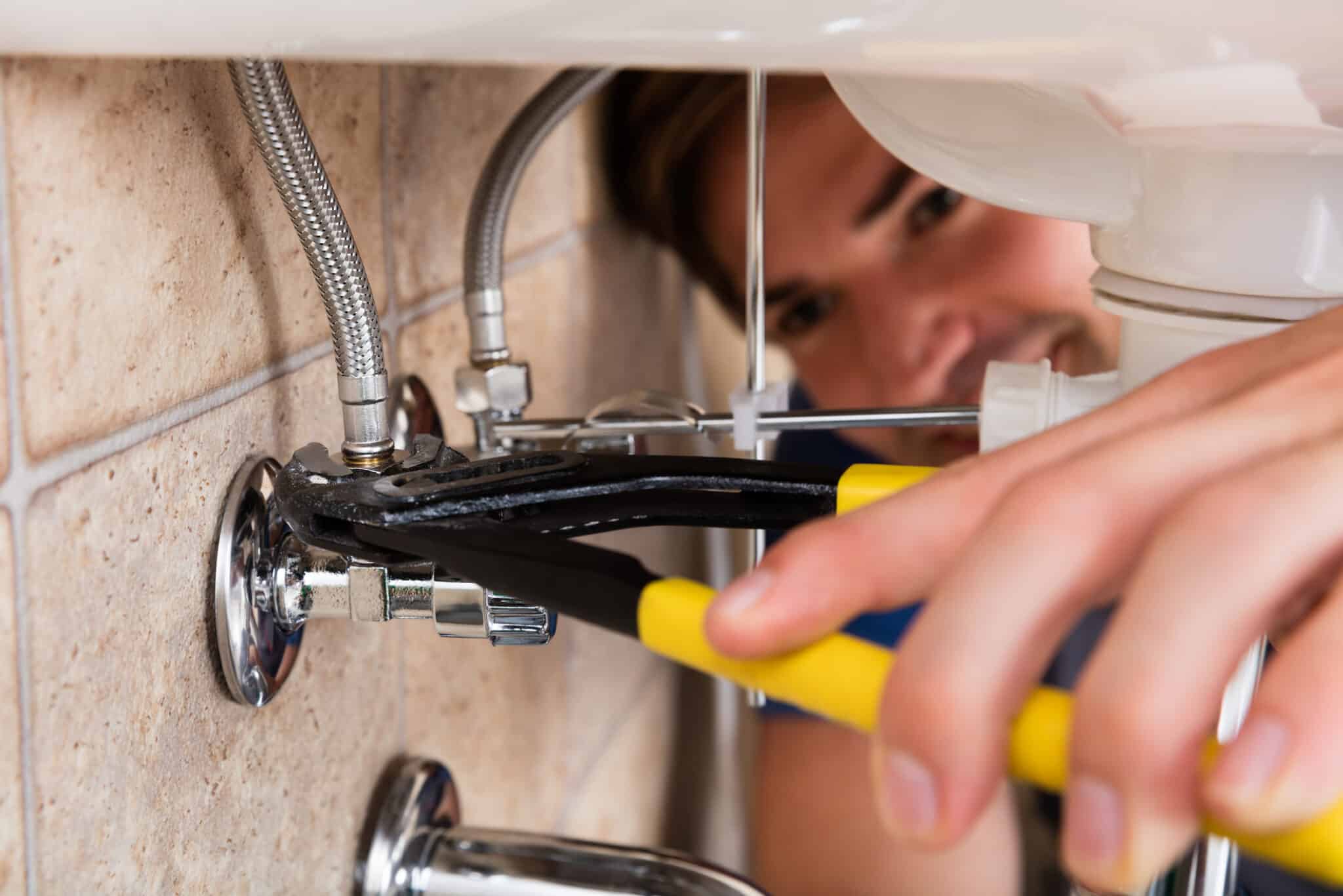 Angle stop replacement to cure under sink drips.